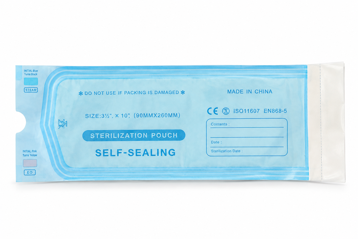 Bolsas Autoadesivas de Esterilização - 90mmx260mm