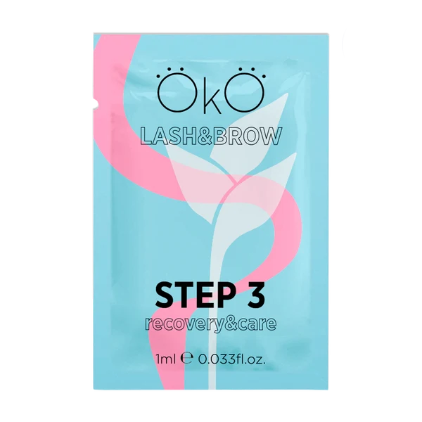 Step 3 para lifting e brow lamination OKO Lash&Brow, CARE & RECOVERY, 5 saquetas