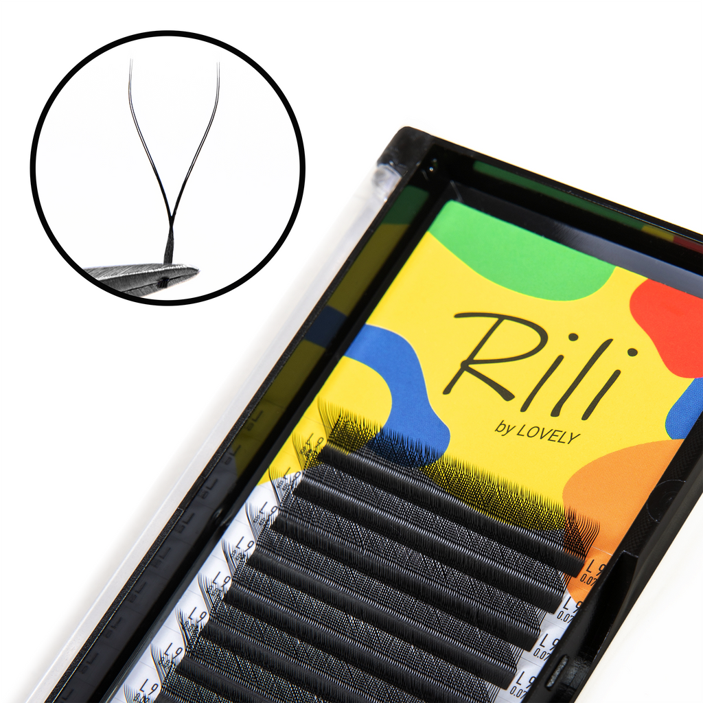 Extensões de Pestanas Fan YY-2D Rili – 12 Linhas – MIX