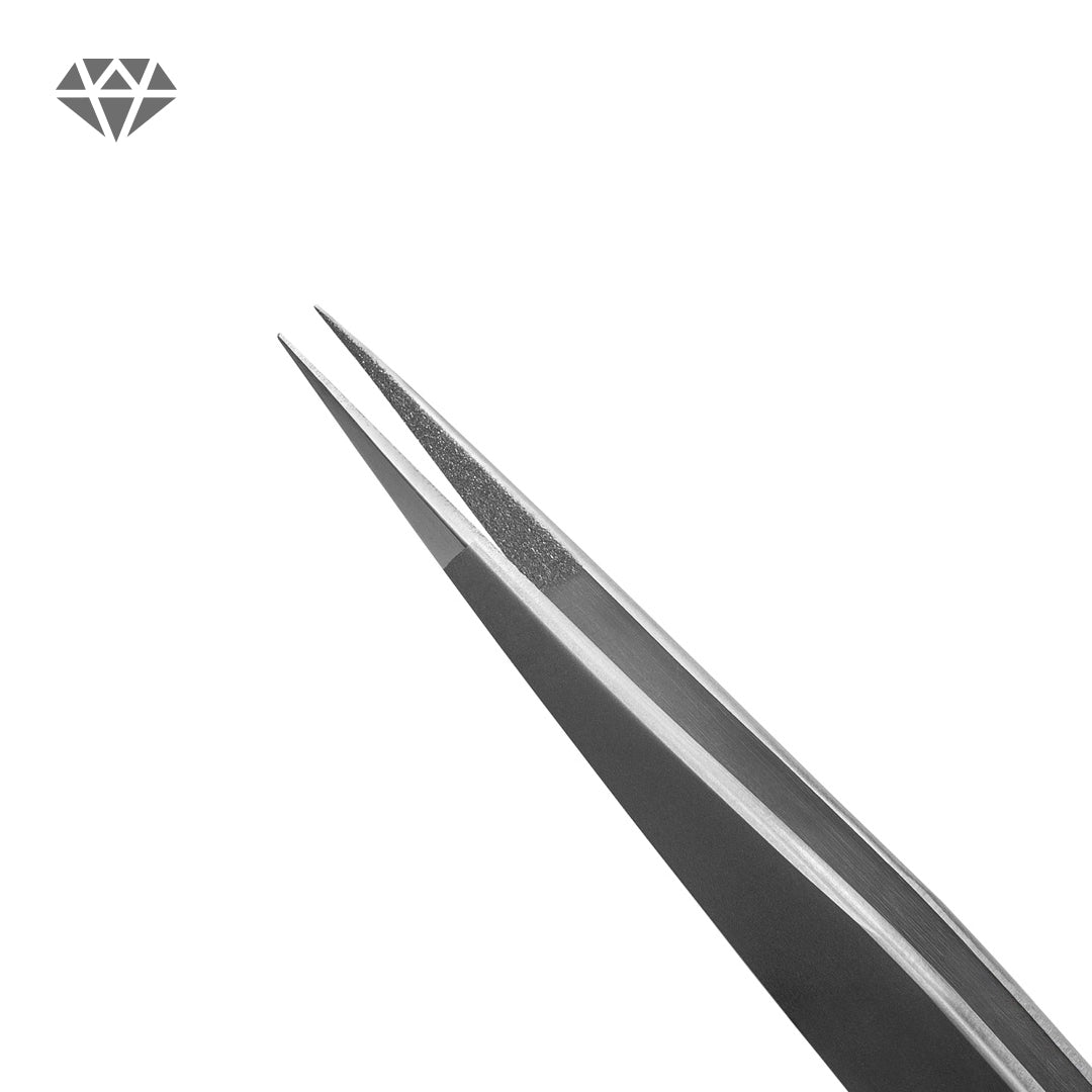 Pinça Reta Standard para Extensão de Pestanas – Lovely Diamond Series
