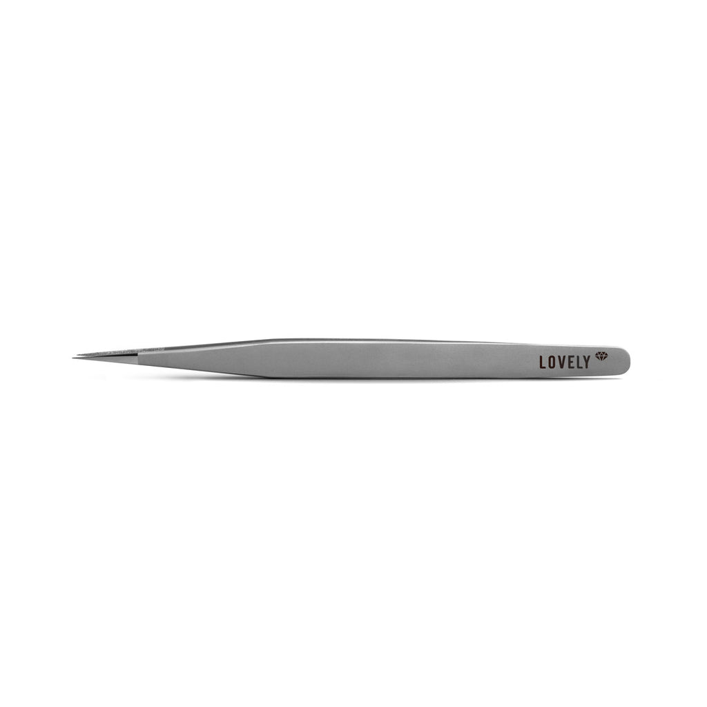 Pinça Reta Standard para Extensão de Pestanas – Lovely Diamond Series