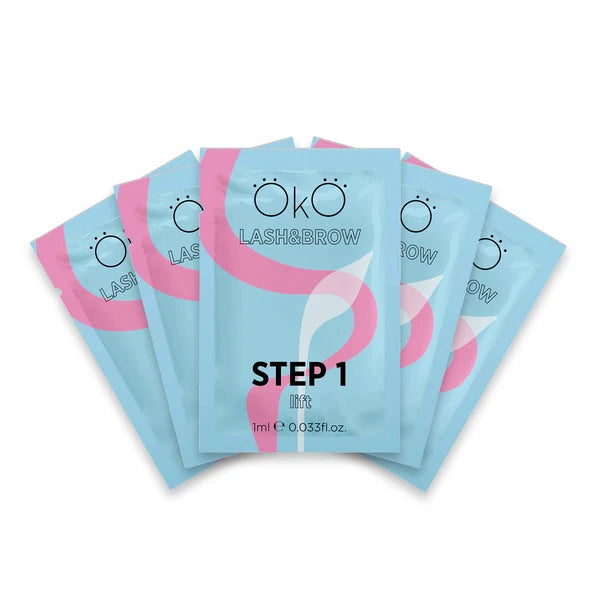 Step 1 para Lifting e brow lamination OKO Lash&Brow STEP 1 LIFT, 5 saquetas