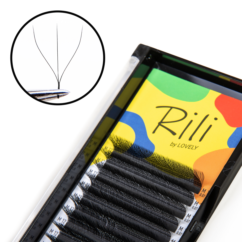 Extensões de Pestanas Fan W-3D RILI – 12 Linhas – MIX